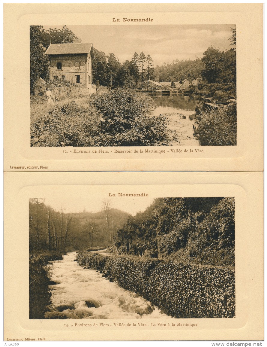 CPA 61 Lot De 2 Cartes Environs De FLERS Vallée De La Vère Réservoir De La Martinique - Flers