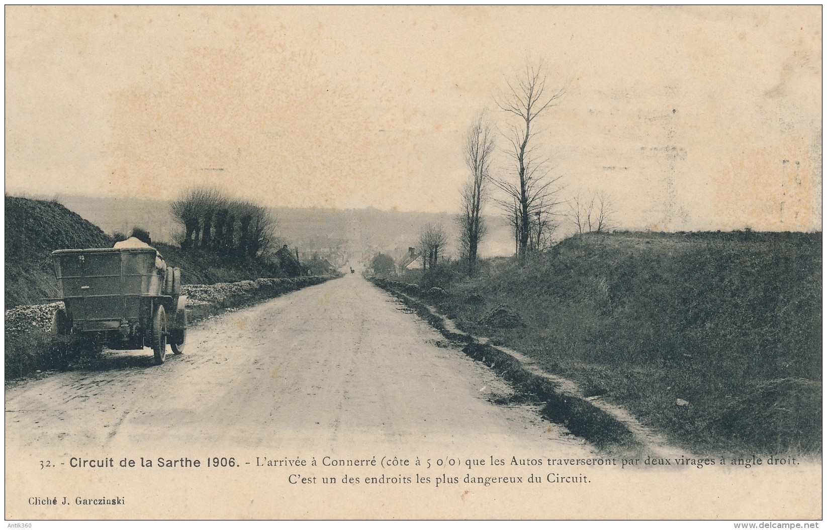 CPA 72 Circuit De La Sarthe 1906 L'arrivée à Connerré - Connerre