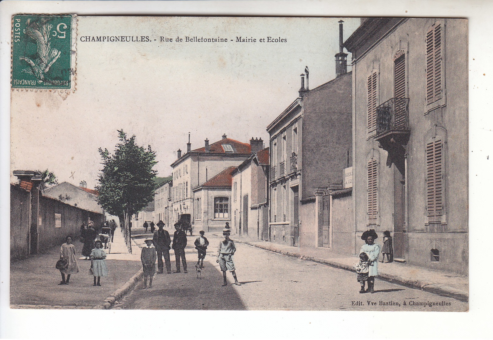 Sp- 54 - CHAMPIGNEULLES - Rue De Bellefontaine - Mairie Et Ecoles - Enfants - Fille - Garcon - Femme - Homme - Timbre - - Autres & Non Classés