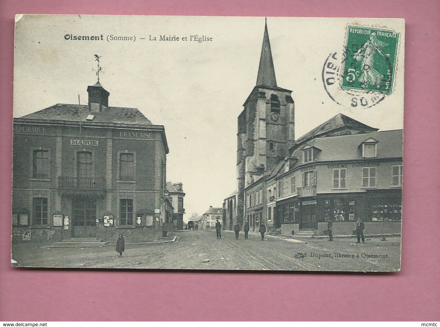 CPA  - Oisemont  - (Somme) - La Mairie Et L'église - Oisemont