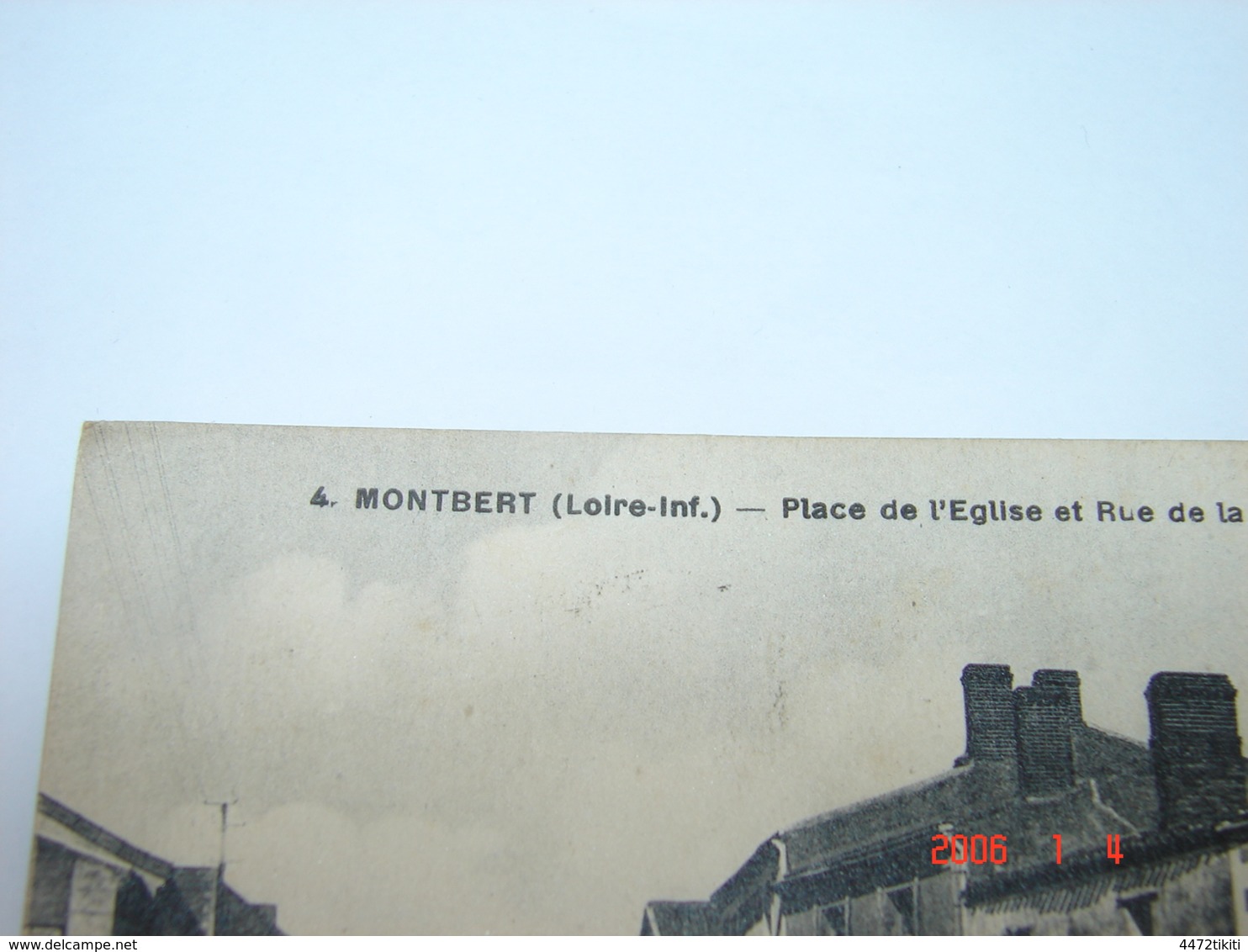 C.P.A.- Montbert (44) - Place De L'Eglise Et Rue De La Gare - Café De La Place - Maison Truin - 1924 - SUP (AK 6) - Autres & Non Classés