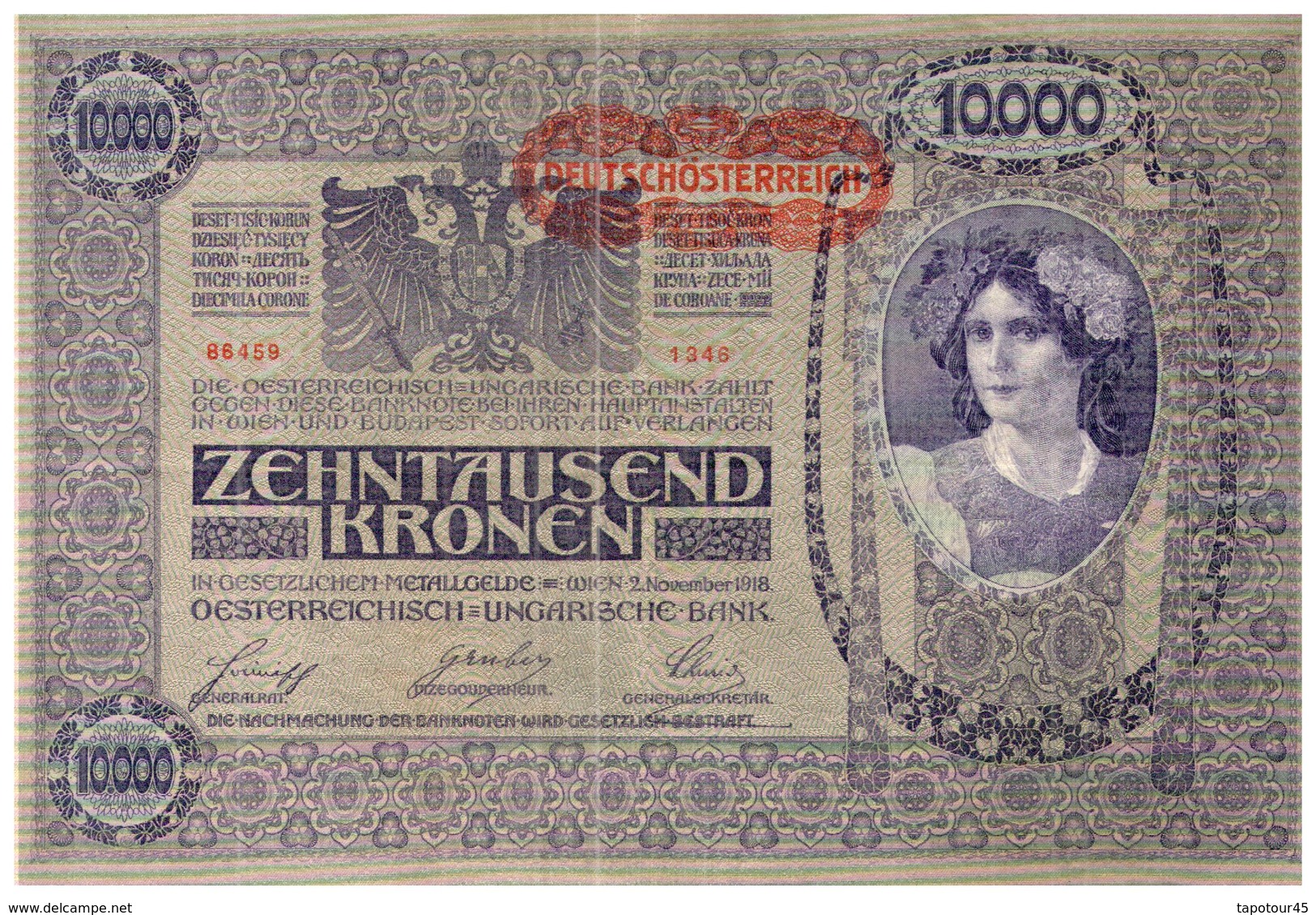 Billet >  Hongrie >   10.000 1918 - Hongrie