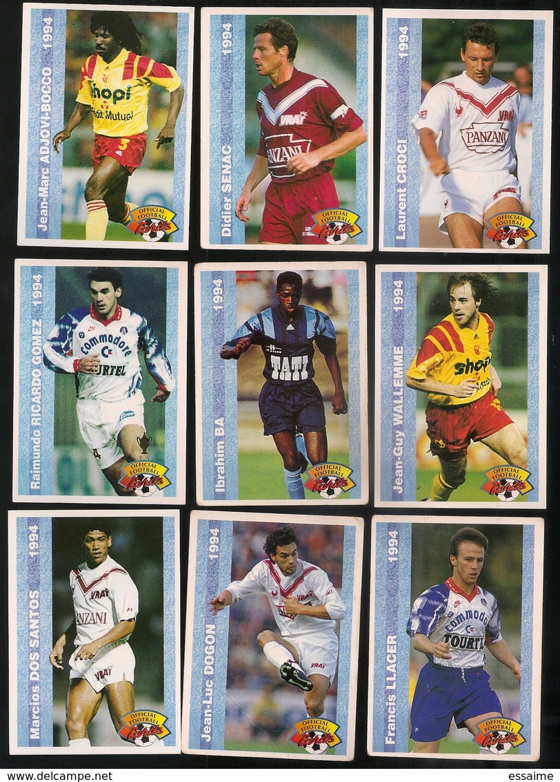 9 Cartes Panini Football 1994 Cards Official. Dos Santos Dogon Llacer Ricardo-gomez Ba Wallemmeadjoci-bocco Sénac Croci - Sonstige & Ohne Zuordnung