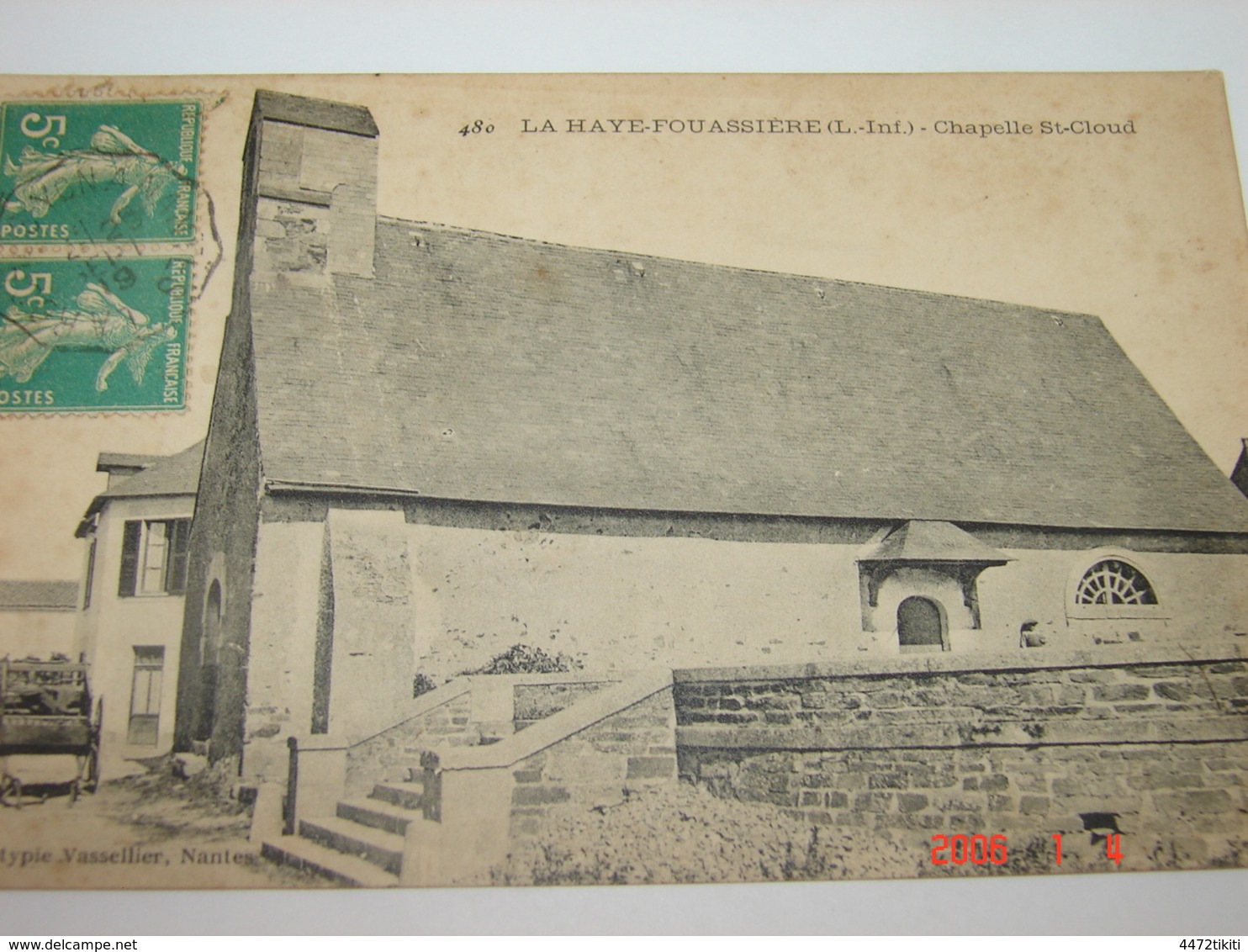 C.P.A.- La Haye Fouassière (44) - Chapelle Saint Cloud - 1919 - SUP (AK 20) - Autres & Non Classés