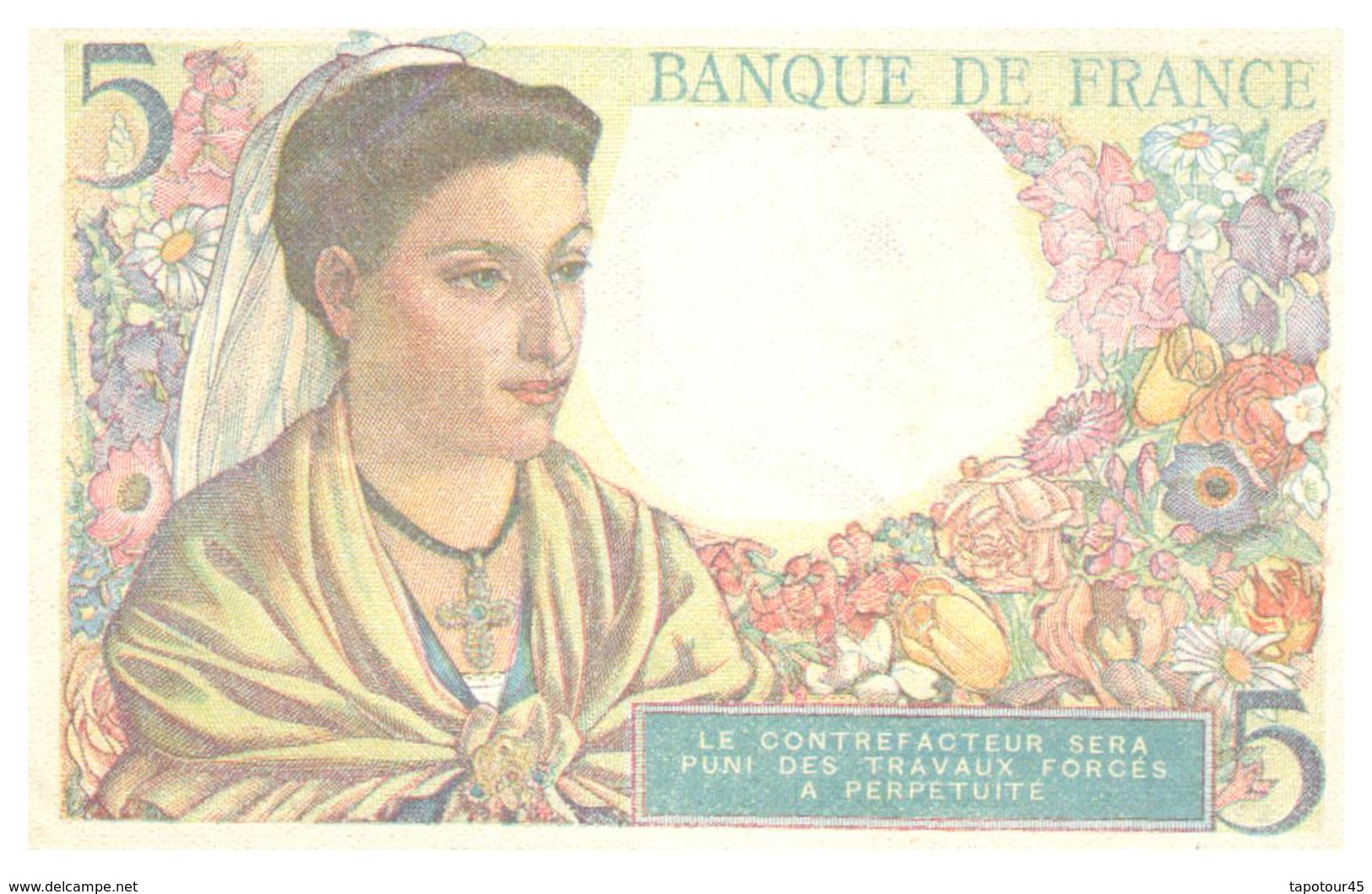 Billets >  France > 5  Francs >   1947    Neuf - 5 F 1943-1947 ''Berger''