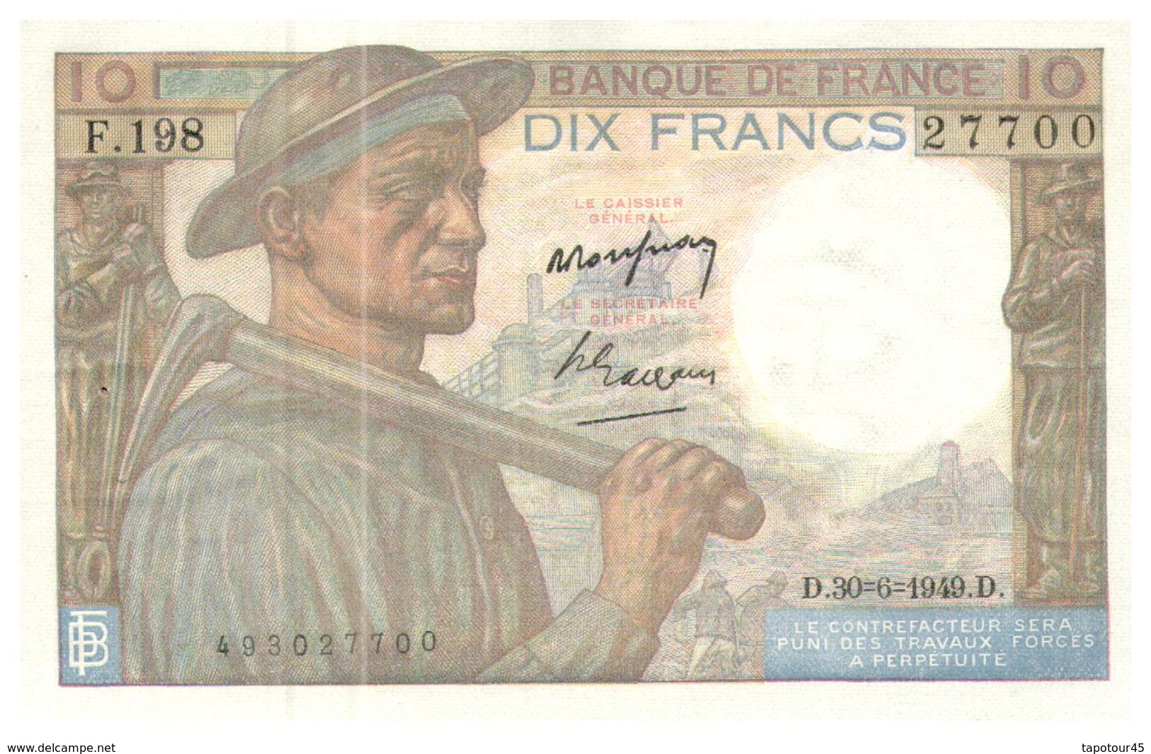 Billet >  France > 10 Francs >  1949 >  Neuf - 10 F 1941-1949 ''Mineur''