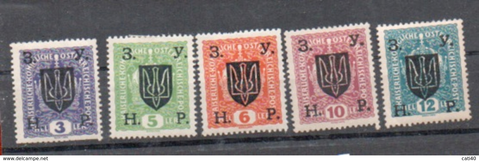 UKRAINA  1919   FRANCOBOLLI AUSTRIA SOVRASTAMPATI - Andere & Zonder Classificatie