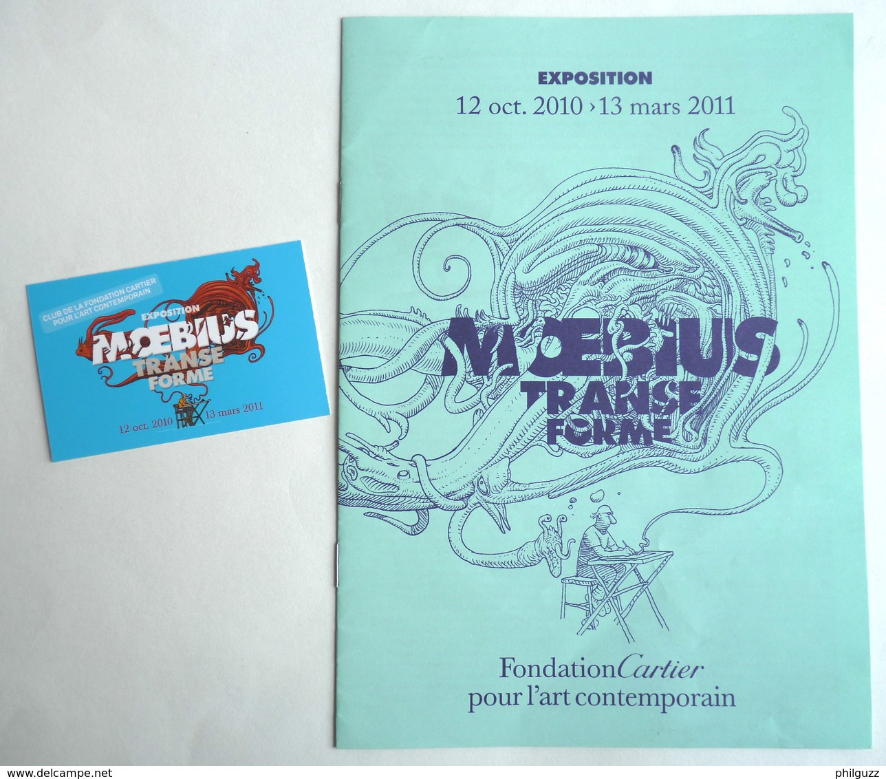 DOSSIER DE PRESSE - Livret Catalogue Exposition MOEBIUS TRANSFORME 2011 + CARTE CLUB - Press Books