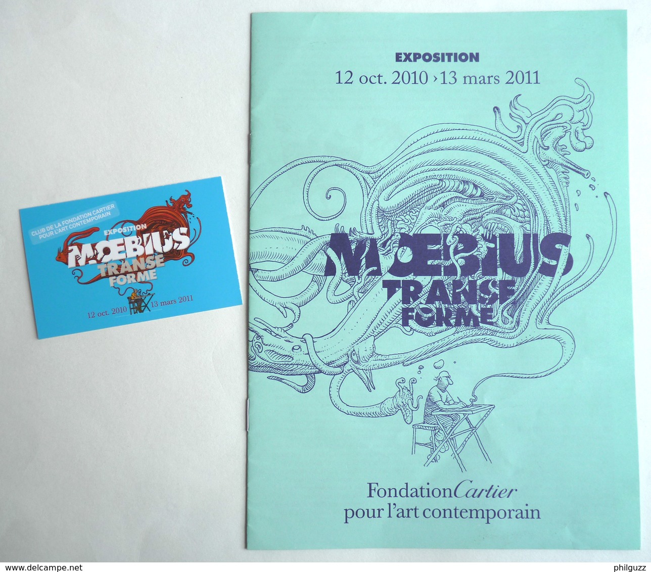 DOSSIER DE PRESSE - Livret Catalogue Exposition MOEBIUS TRANSFORME 2011 + CARTE CLUB - Dossiers De Presse