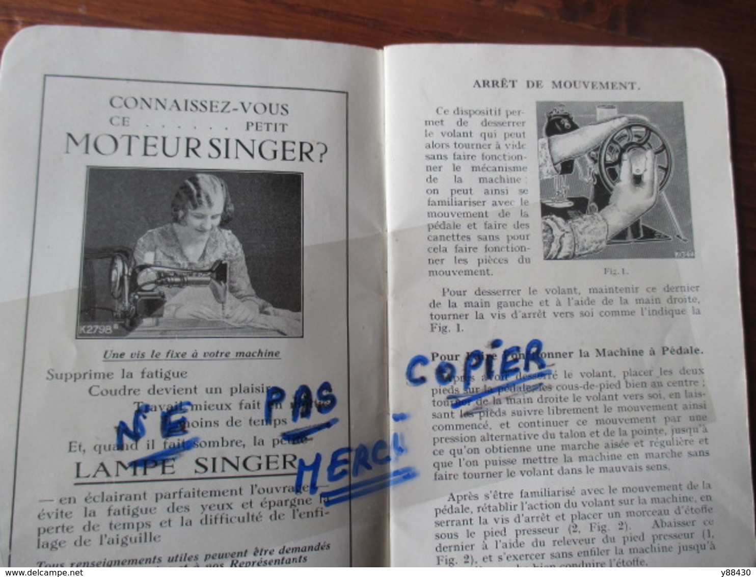 Notice  Pour Machine à Coudre SINGER - N°15K80 De 1931 - Instruction D'emploi - 34 Pages  -  Voir Les 13 Photos - Machines