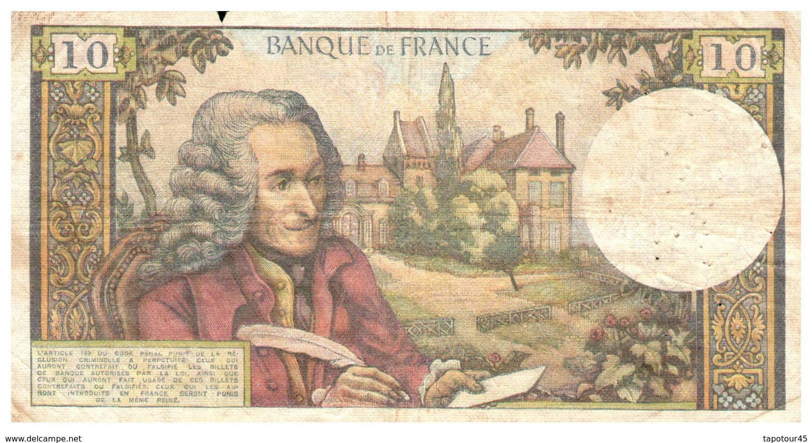 Billet > France > 10 Francs   1965 - 10 F 1963-1973 ''Voltaire''