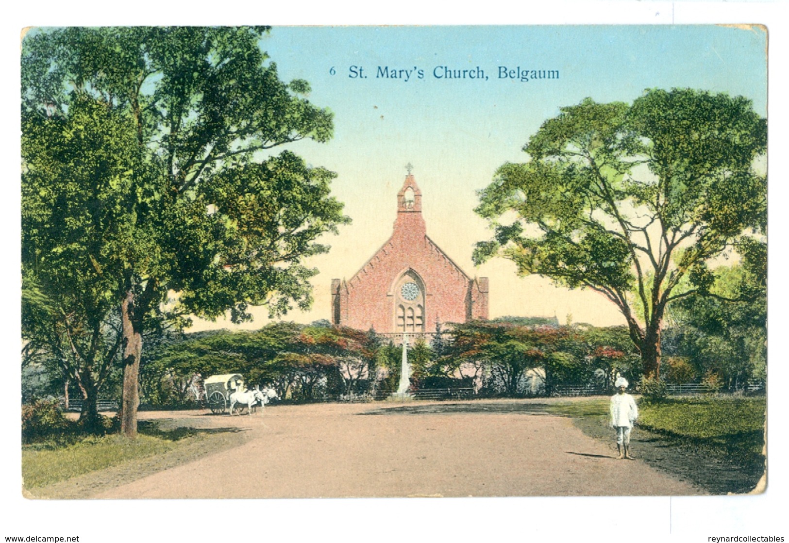 1900's, India, Belgaum, St Maary's Church. Printed Pc, Written But Never Posted. - India