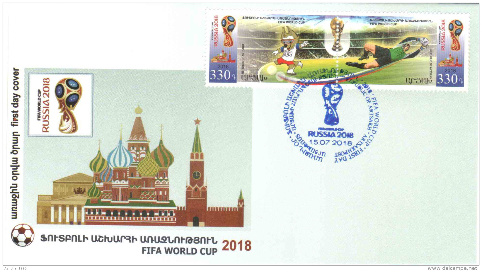 Armenien / Armenie / Armenia / Artsakh / Karabakh 2018, FIFA World Cup Russia, Football Soccer - FDC - Armenië