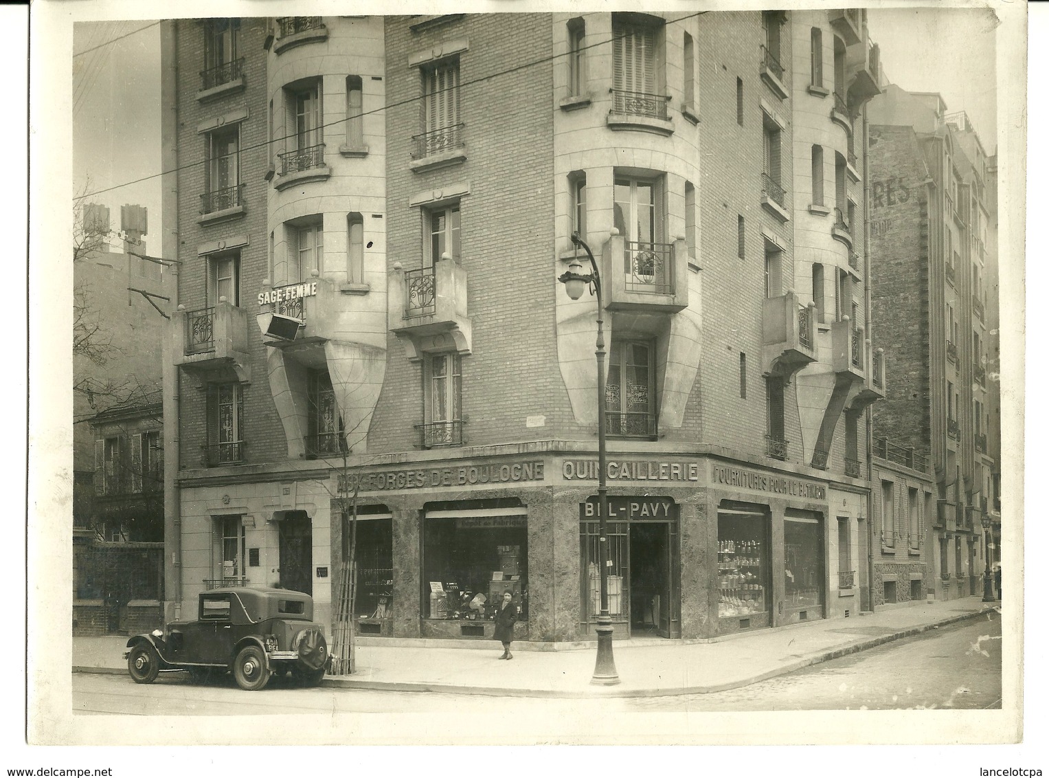 92 - BOULOGNE BILLANCOURT / DEVANTURE QUINCAILLERIE - BOULEVARD JEAN JAURES (PHOTO 24X18) - Boulogne Billancourt