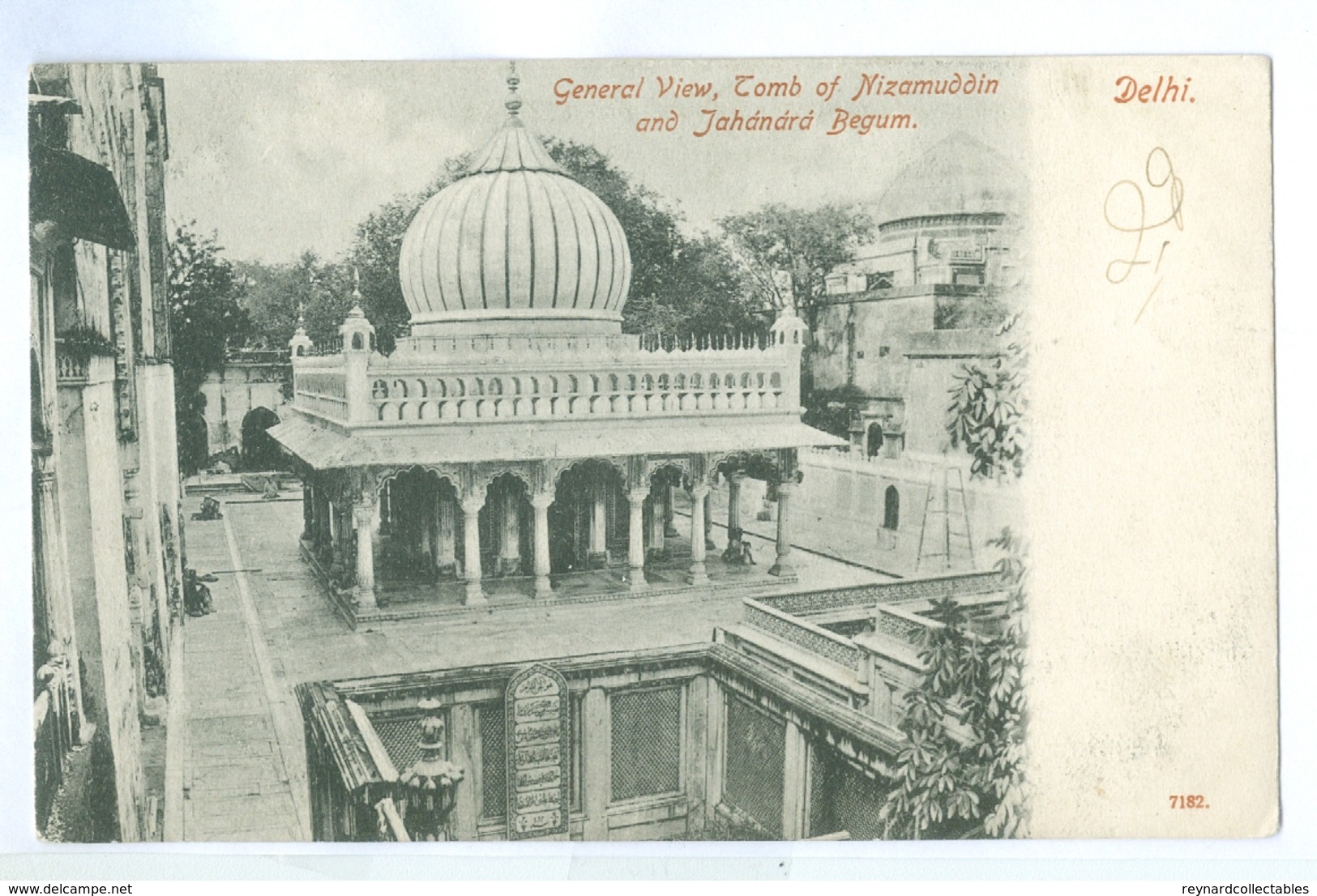 1900's, India, Delhi, Tomb Of Nizamuddin & Jahanara Begum. Printed Pc, Unused. - India