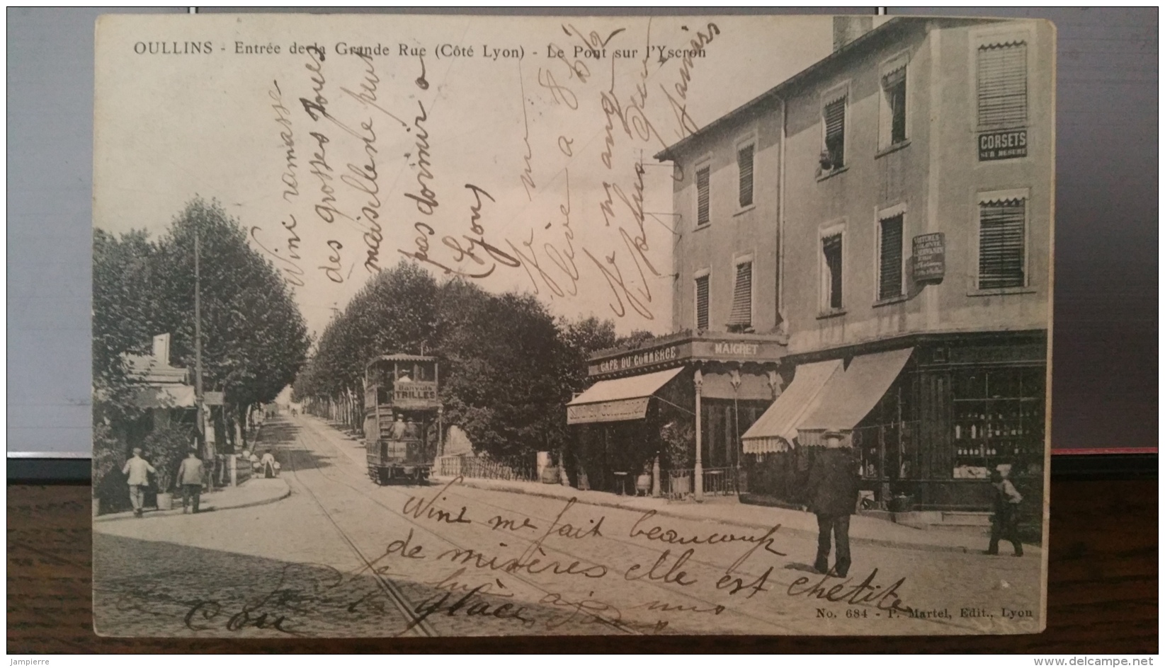 Oullins (Rhône) - Entrée De La Grande Rue (Côté Lyon) - Le Pont Sur L'Yseron (tramway) - Oullins