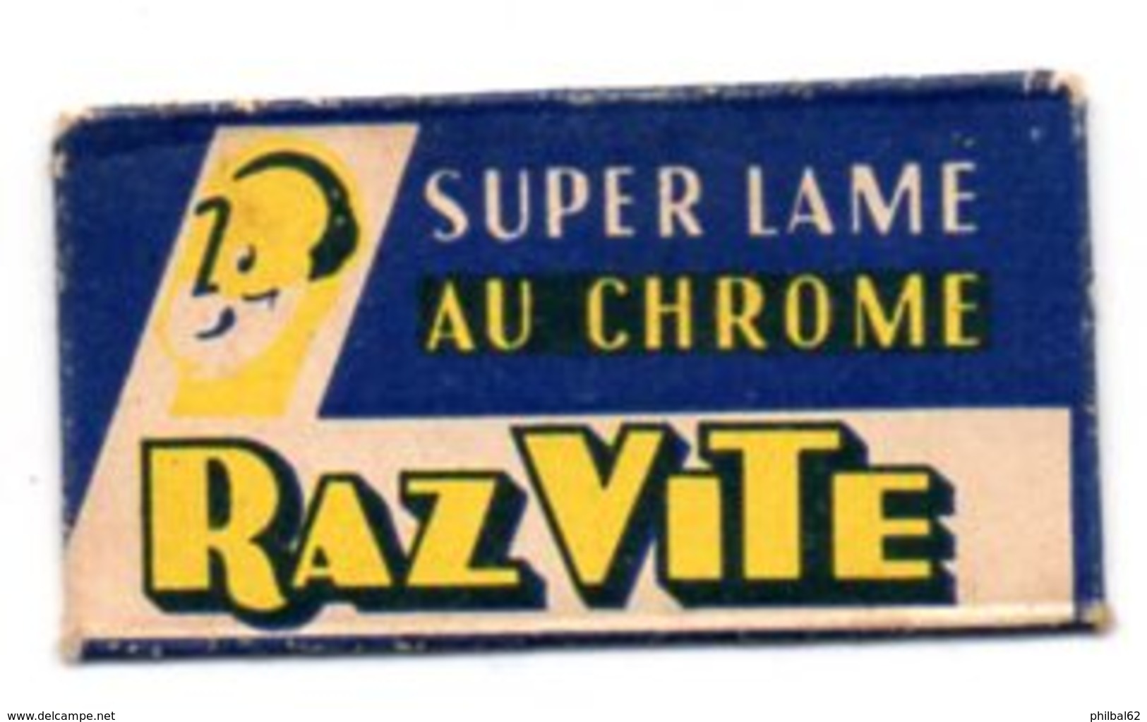 Lame De Rasoir Raz Vite, Super Lame Au Chrome. Razor Blade. - Lames De Rasoir