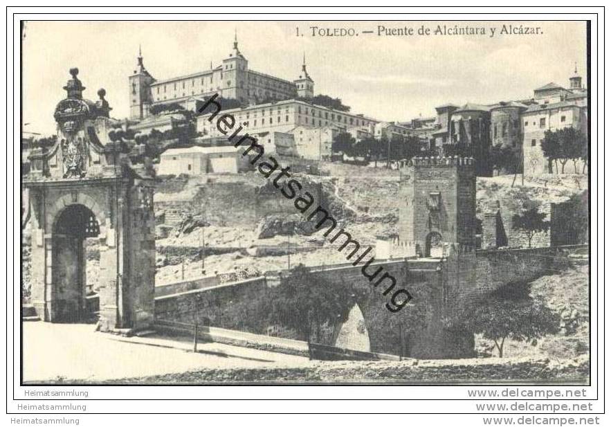 Toledo - Puente De Alcantara Y Alcazar - Toledo