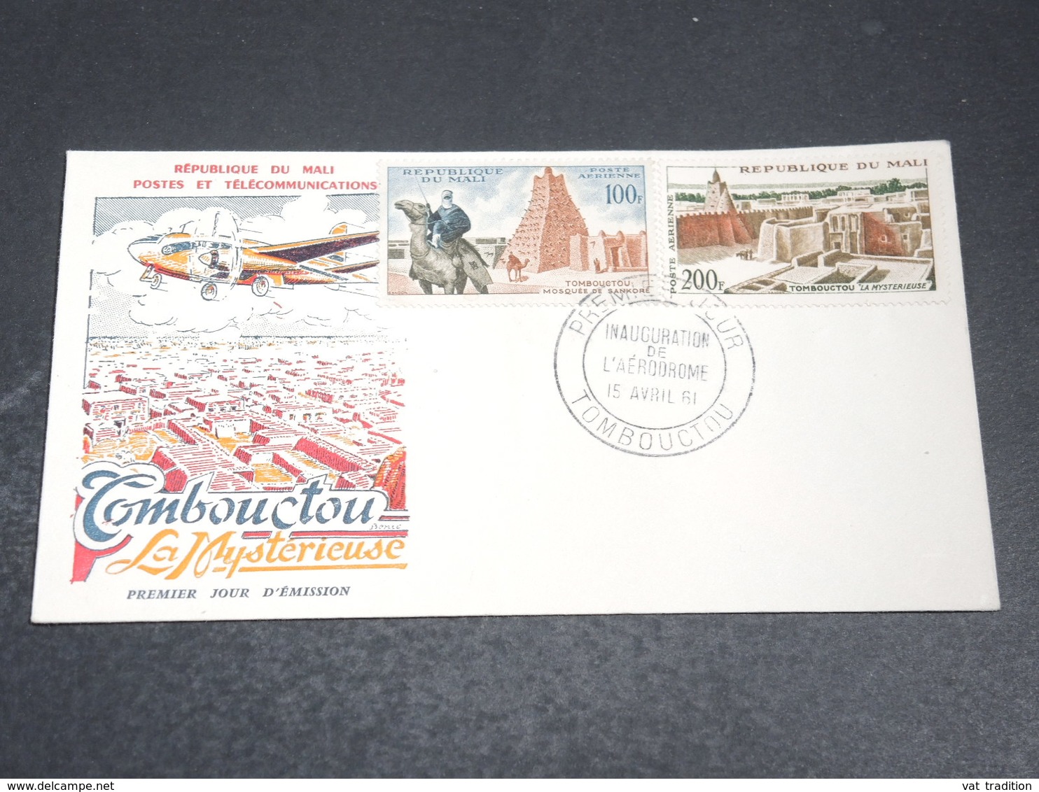 MALI - Enveloppe FDC En 1961 , Aérodrome - L 20406 - Mali (1959-...)