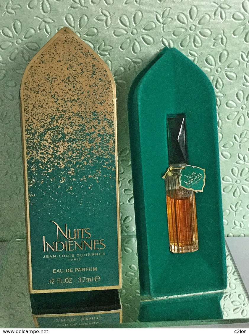 Miniature "NUITS INDIENNES" De JEAN-LOUIS SCHERRER Eau De Parfum  3,7 Ml Dans Sa Boite (M076) - Miniatures Femmes (avec Boite)