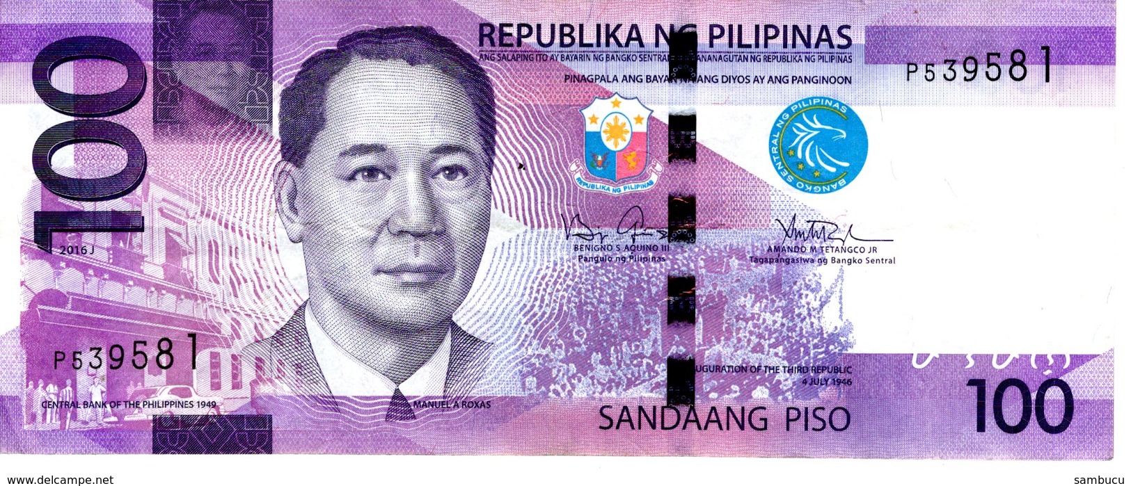 Philippinen 100 Piso 2016 J Erh 2-3 - Philippinen