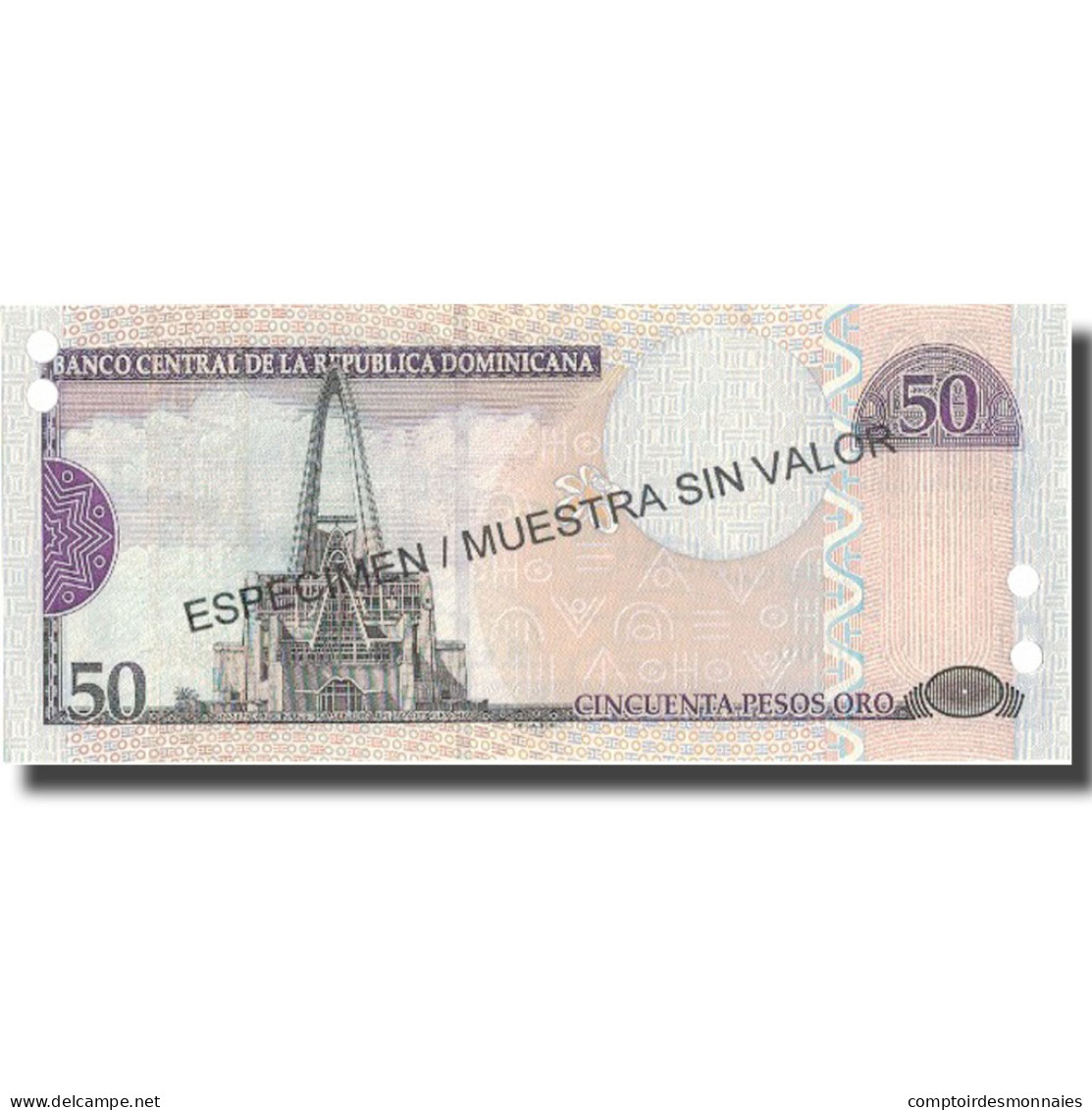 Billet, Dominican Republic, 50 Pesos Oro, 2004, 2004, Specimen, KM:170s4, NEUF - Dominicaine