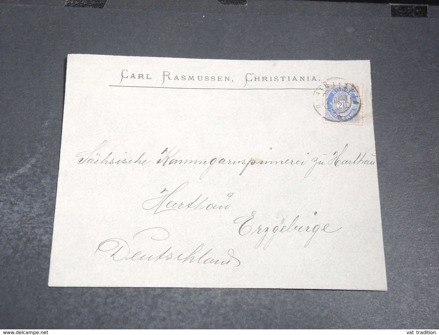 NORVEGE - Enveloppe Commerciale De Christiania En 1902 - L 20433 - Covers & Documents