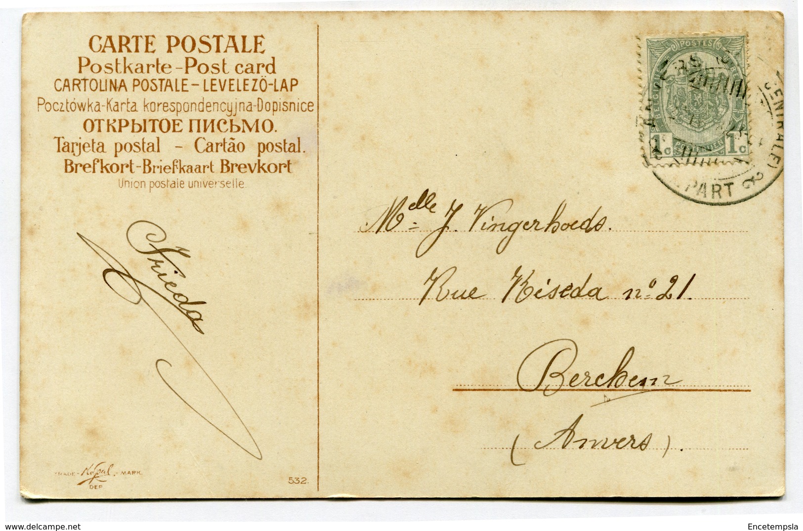 CPA - Carte Postale - Belgique - Bouquet De Fleurs  ( CP4457 ) - Fiori