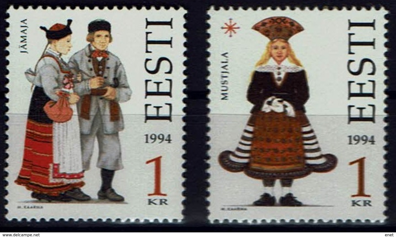 Estland Eesti 1994 - Trachten - MiNr 235-236 - Kostüme