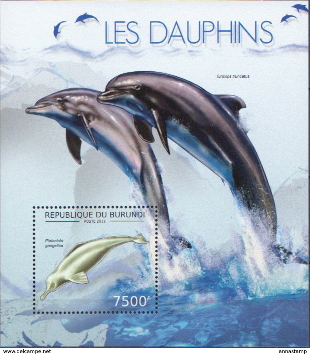 Burundi MNH Dolphins Sheetlet And SS - Dolphins