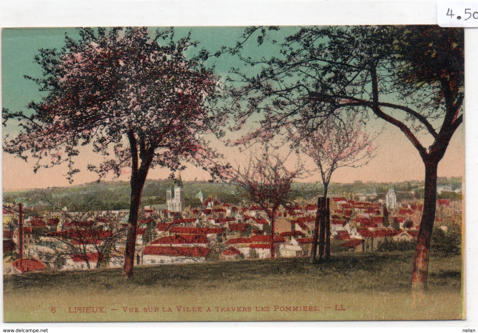 LISIEUX-VUE SUR LA VILLE A TRAVERSLES POMMIERS-VIAGGIATA - Lisieux