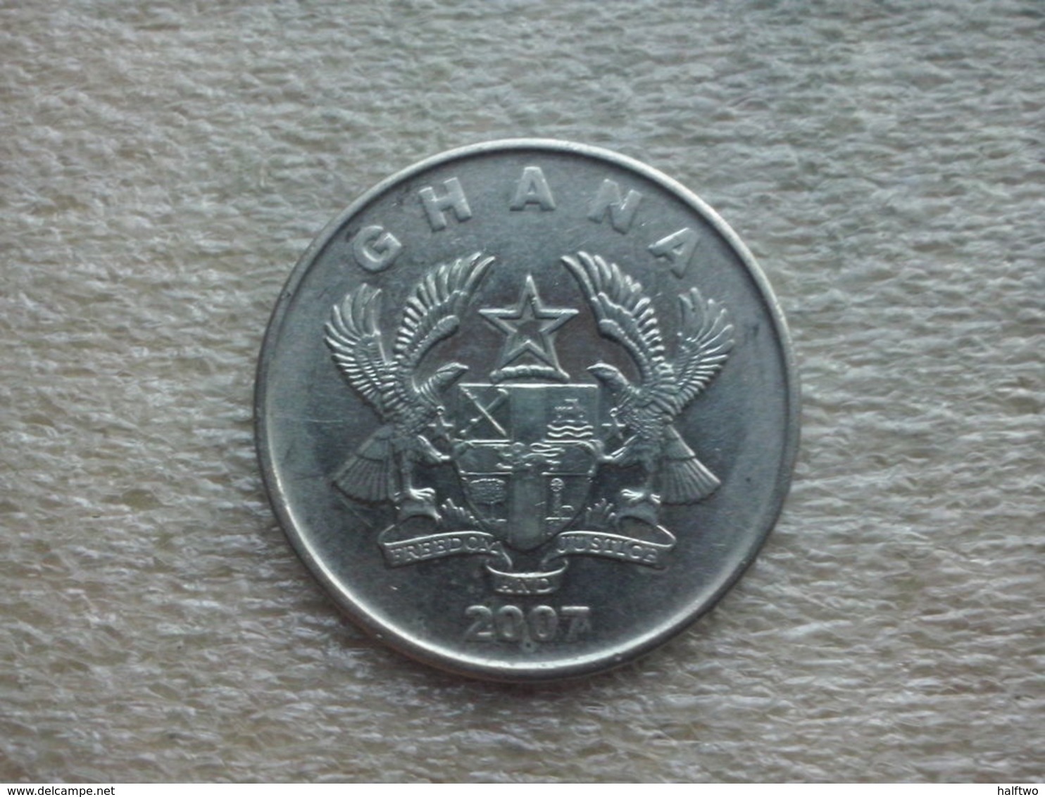 Ghana  50 Pesewas  2007   (used Coin) - Ghana