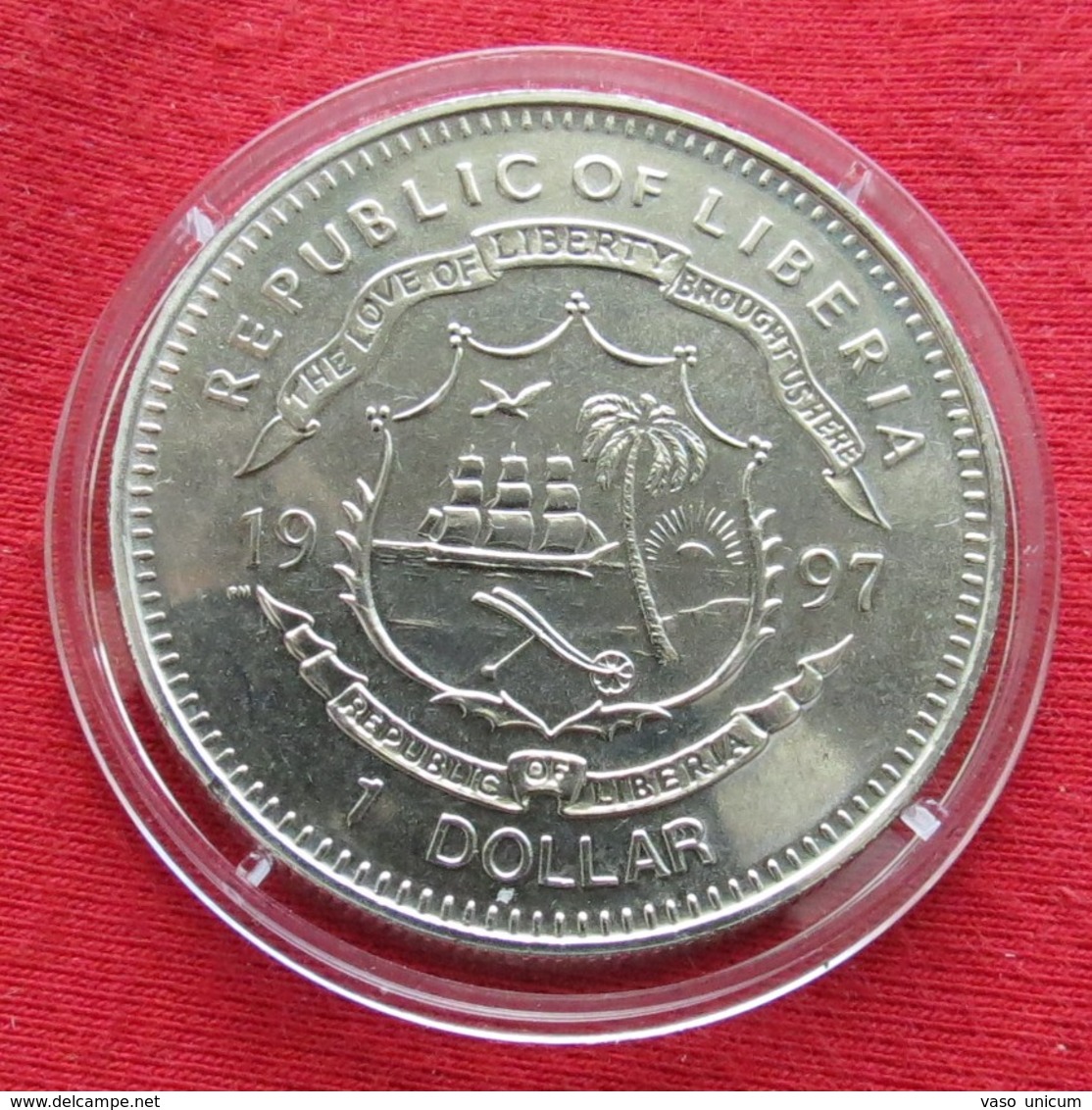 Liberia 1 $ 1997 Independence 150 Years. Sail Ship - Liberia