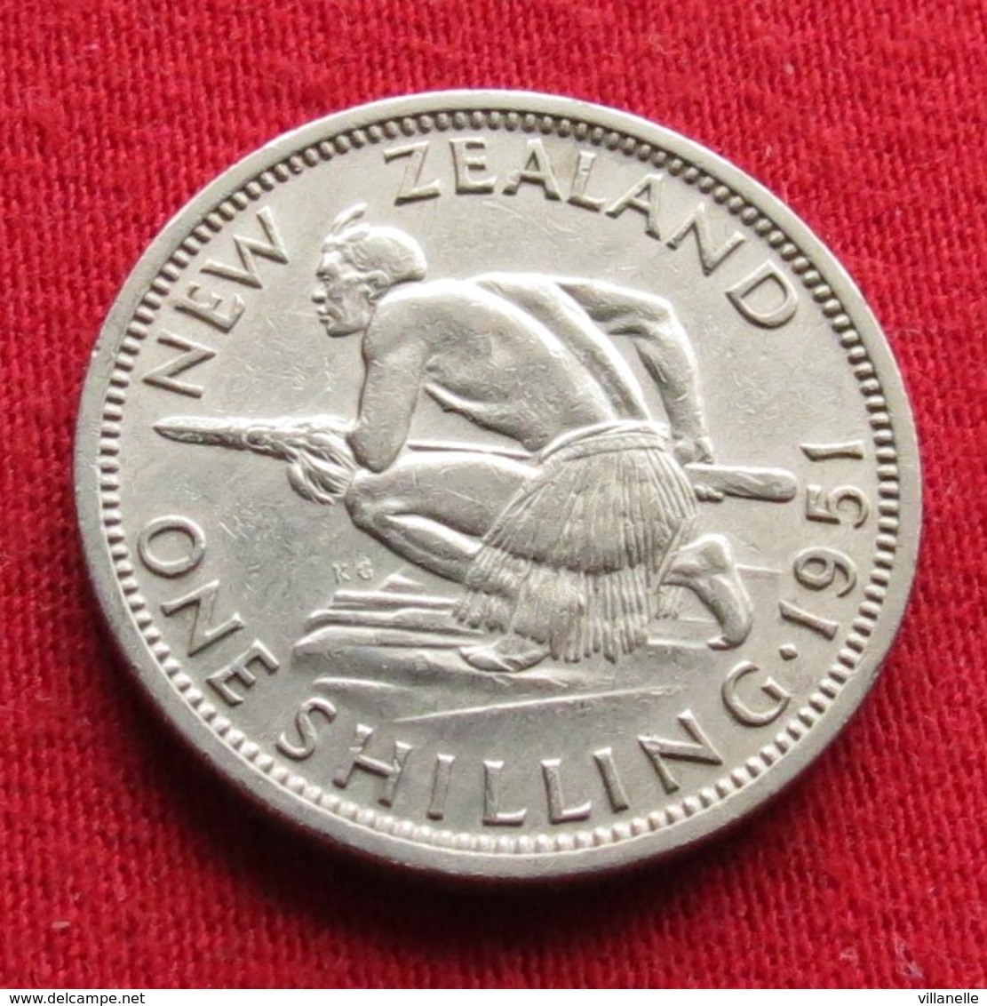 New Zealand 1 Shilling 1951 KM# 17 *V2  Nova Zelandia Nuova Zelanda Nouvelle Zelande - Nouvelle-Zélande