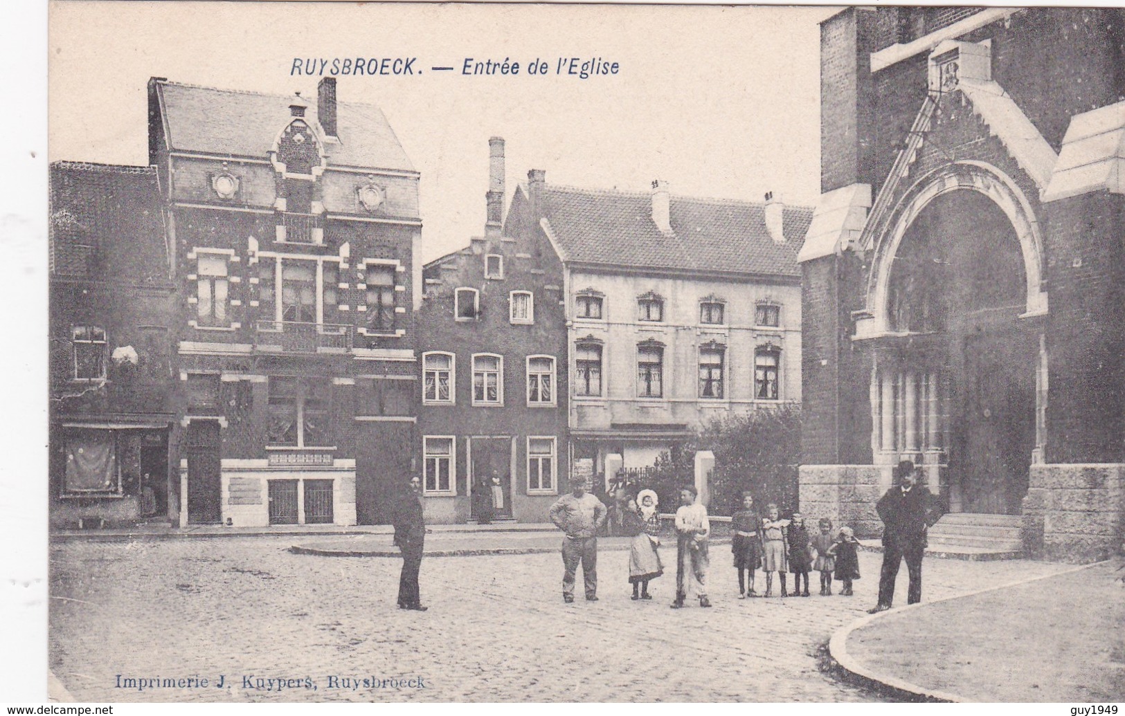 ENTREE DE L'EGLISE    INGANG VAN DE KERK - Sint-Pieters-Leeuw