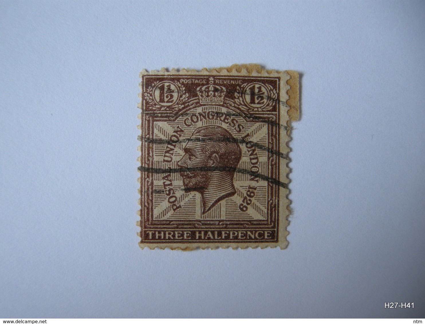 GREAT BRITAIN 1929. Ninth U.P.U. Congress, London. 1 1/2d. THREE HALF PENCE. SG 436. Used. - Unused Stamps
