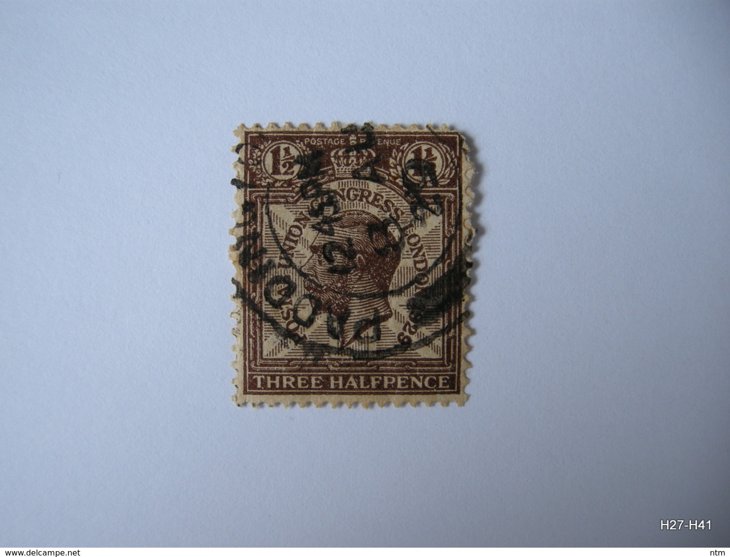 GREAT BRITAIN 1929. Ninth U.P.U. Congress, London. 1 1/2d. THREE HALF PENCE. SG 436. Used. - Unused Stamps