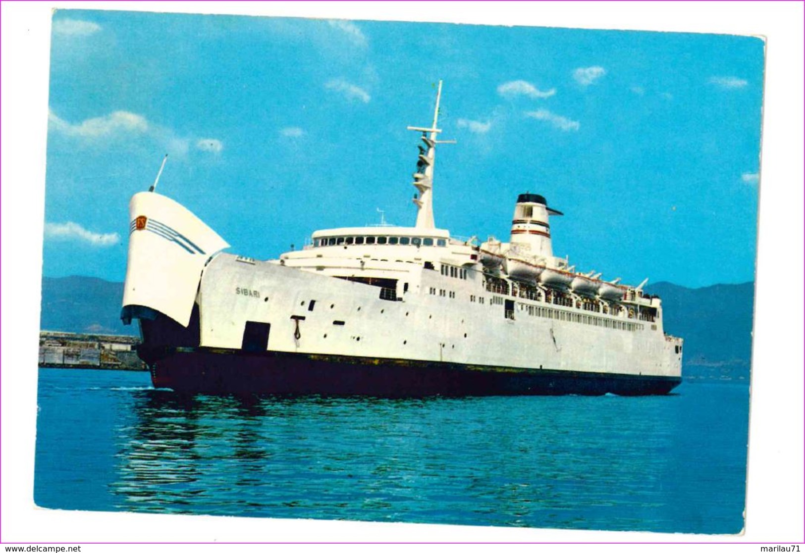 M6891 NAVIGAZIONE Traghetto Sibari Villa San Giovanni 1971 Viaggiata - Commercio