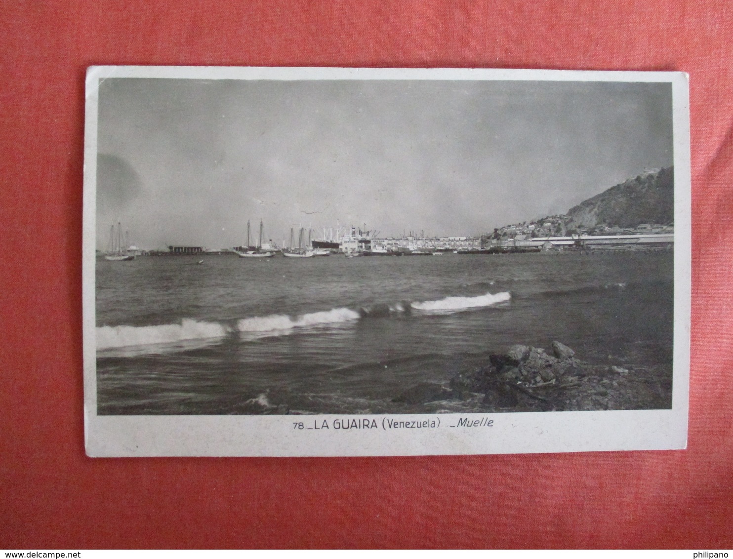 RPPC   Venezuela La Guaira  Muelle  Norway Stamp & Cancel  Ref. 3011 - Venezuela