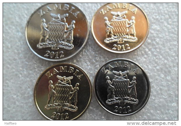 Zambia Set : 1 Kwacha ; 5 - 50 Ngwee 2012 UNC - Zambie