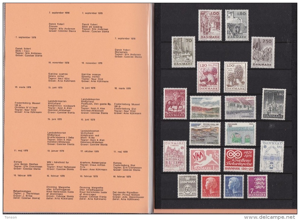 Denmark, 1978 Yearset, Mint In Folder, 3 Scans. - Années Complètes