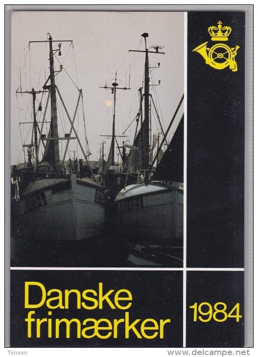 Denmark, 1984 Yearset, Mint In Folder, 2 Scans. - Full Years