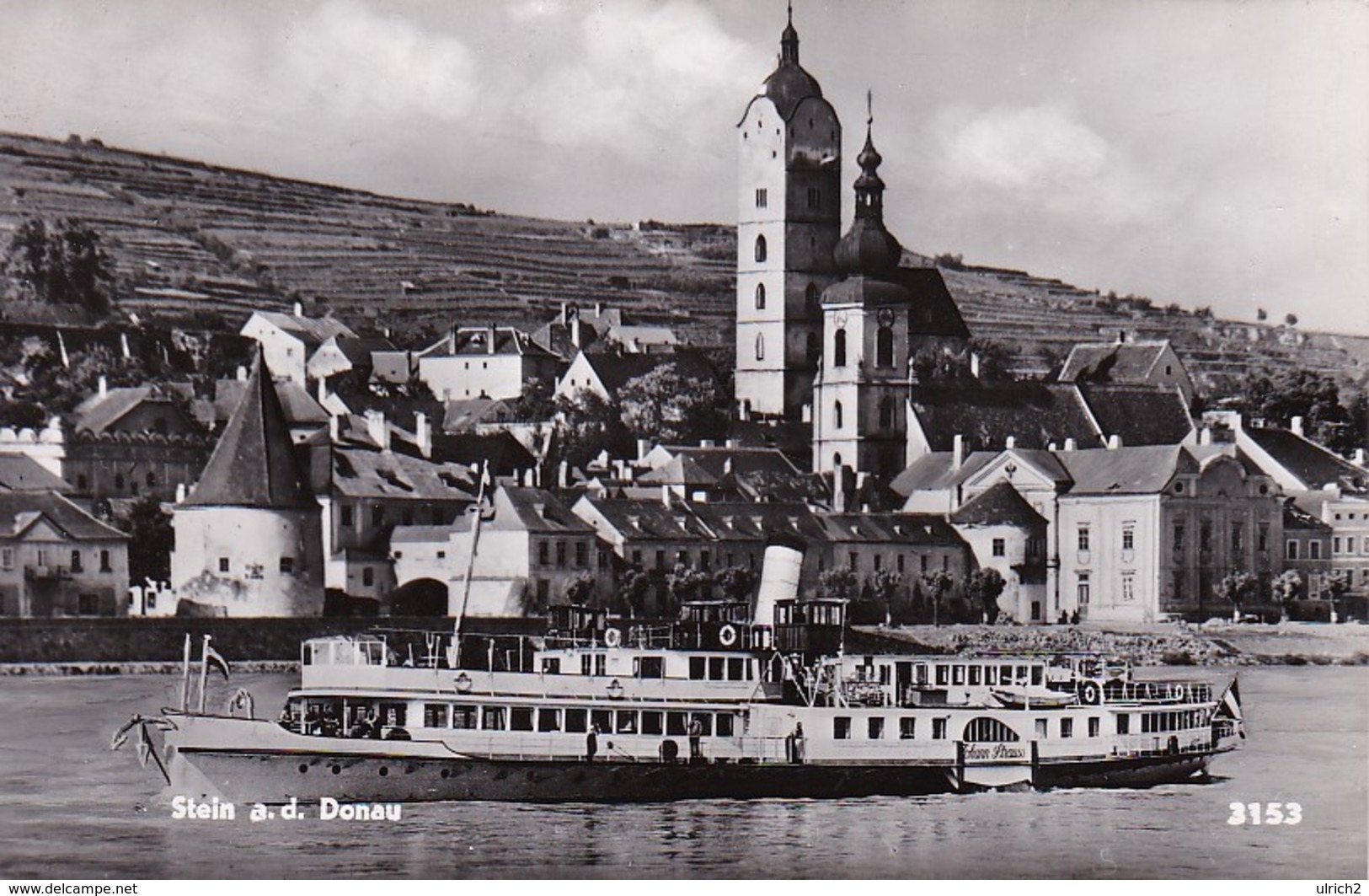 AK Stein A. D. Donau - Dampfer - Werbestempel Flugpost Nach Dem Ausland - 1957 (35815) - Wachau