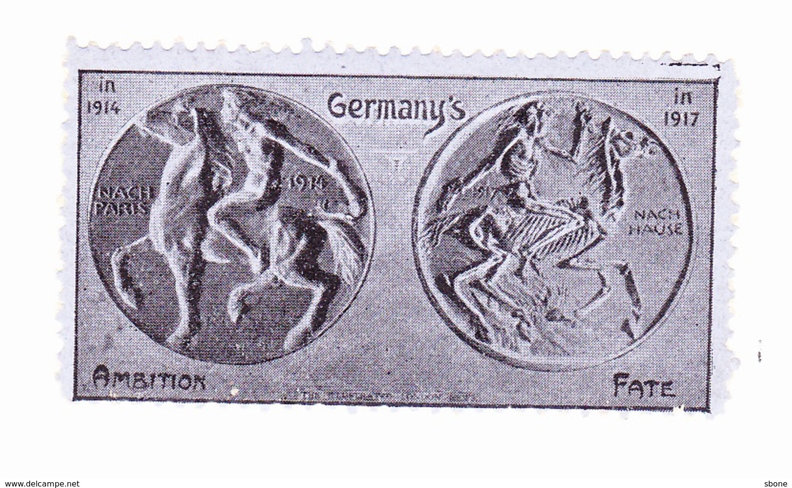 Vignette Militaire Delandre - Patriotique - Germany's - Militärmarken
