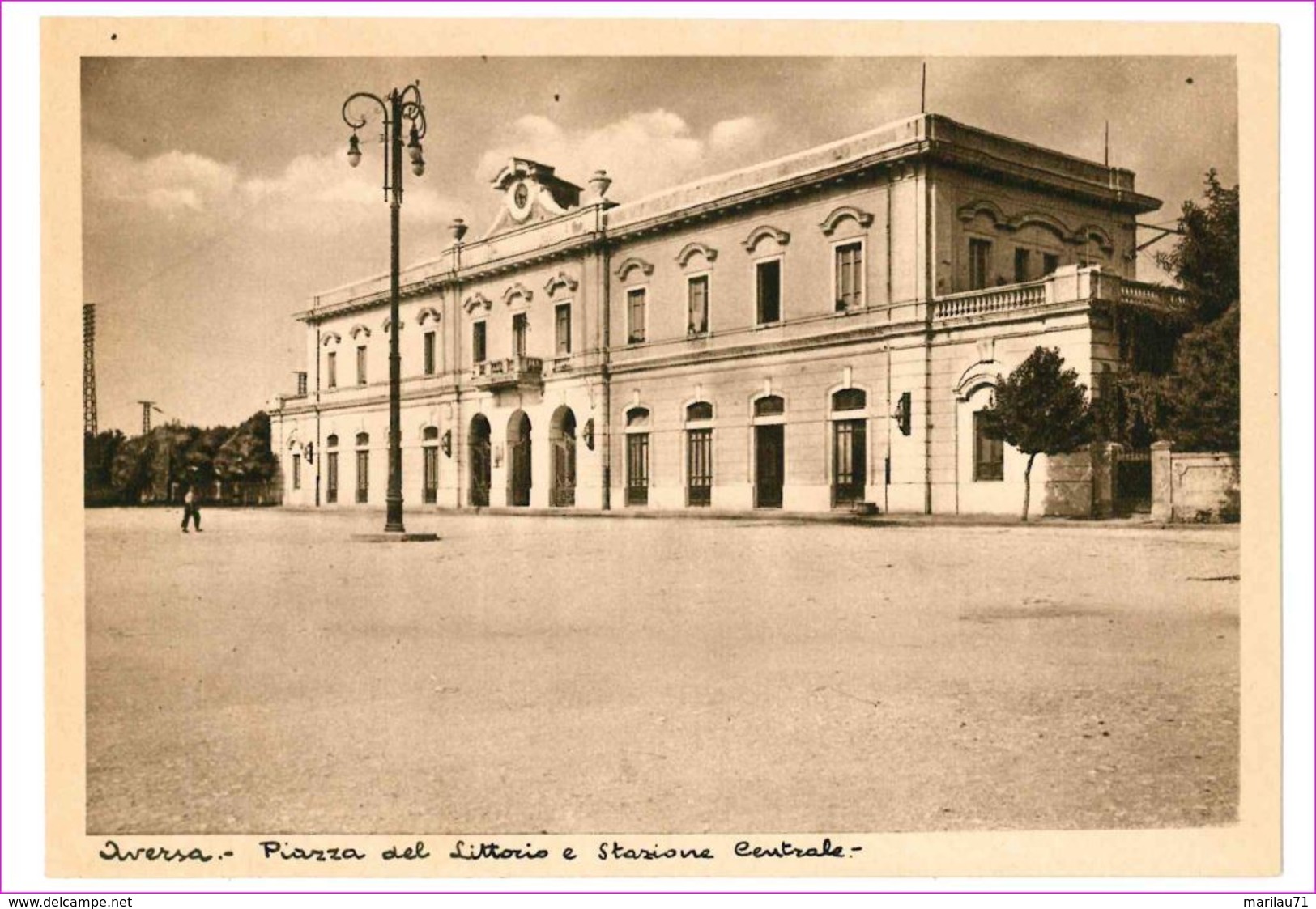 M7016 CAMPANIA AVERSA SALERNO NON VIAGGIATA FERROVIA STAZIONE - Torre Annunziata