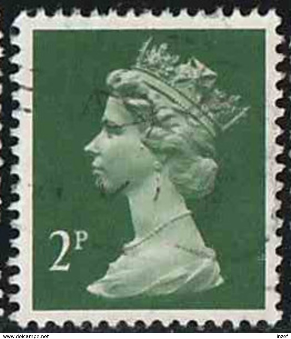 GB 1988 Yv. N°1324 - 2p Vert - Oblitéré - Machin-Ausgaben