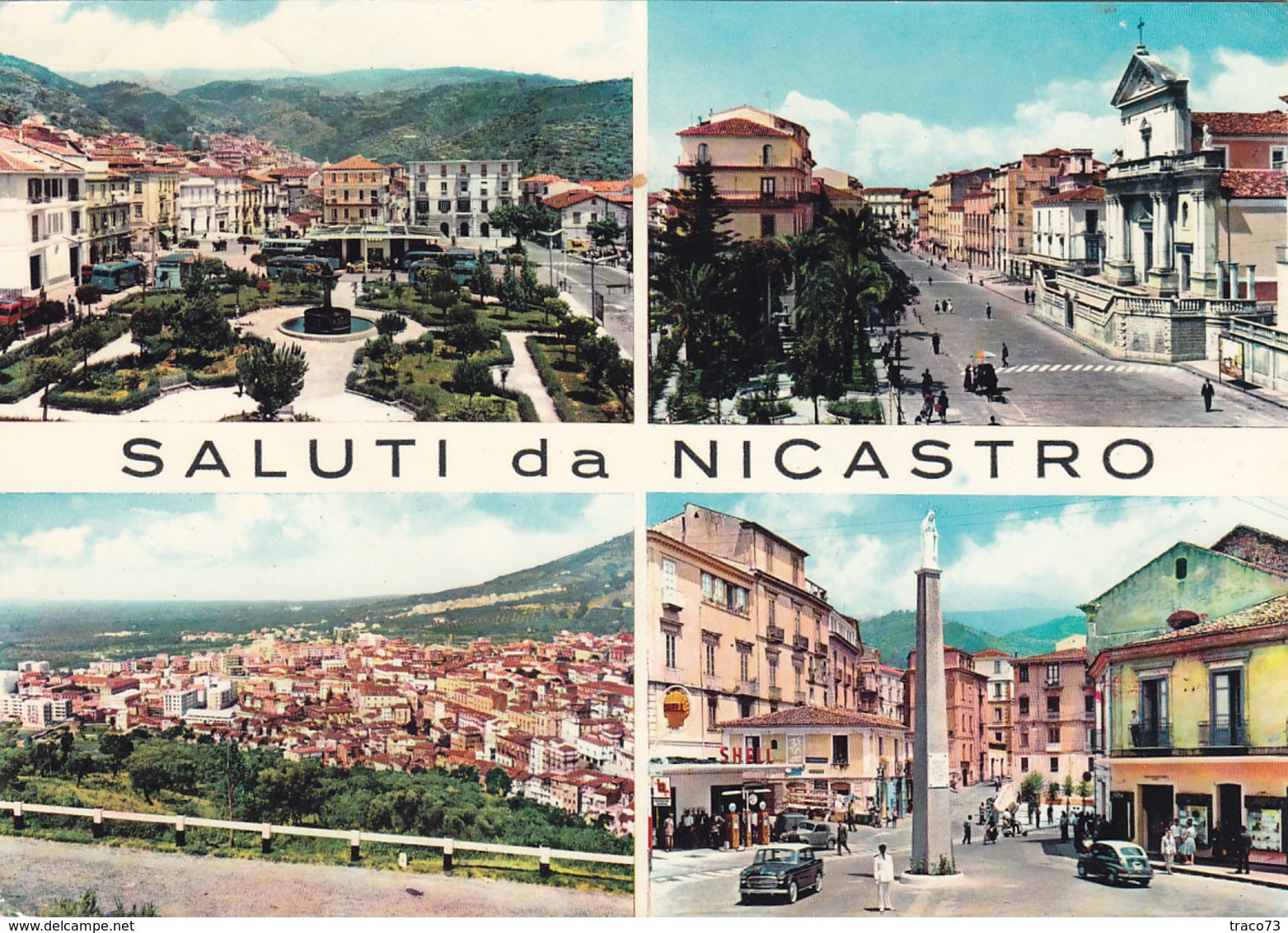 NICASTRO /  Saluti Con Vedutine _ Viaggiata - Lamezia Terme