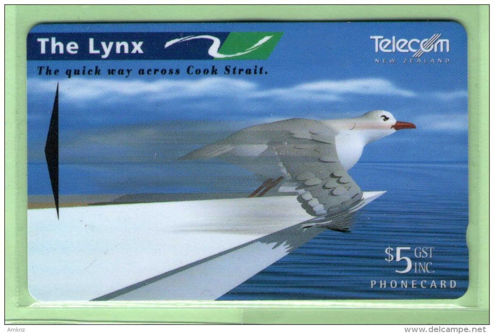 New Zealand - 1995 The Lynx Ferry $5 Sea Gull - NZ-A-156 - Mint - New Zealand