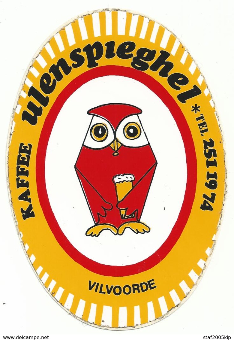 Sticker - KAFFEE Ulenspieghel - Vilvoorde - UIL - Café - Stickers