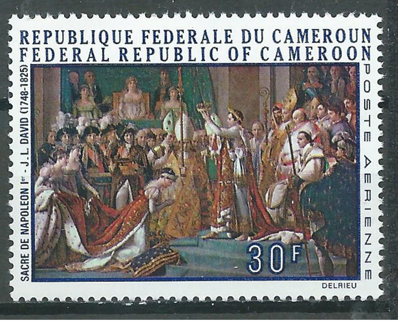 Cameroun Poste Aérienne YT N°136 Sacre De Napoléon 1° Par J.L. David Neuf ** - Kamerun (1960-...)